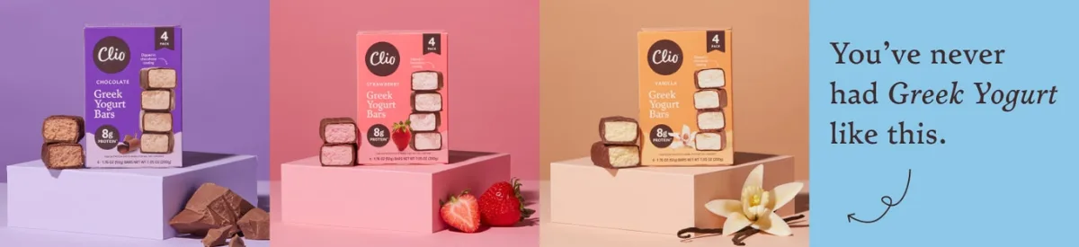 Clio Snacks banner