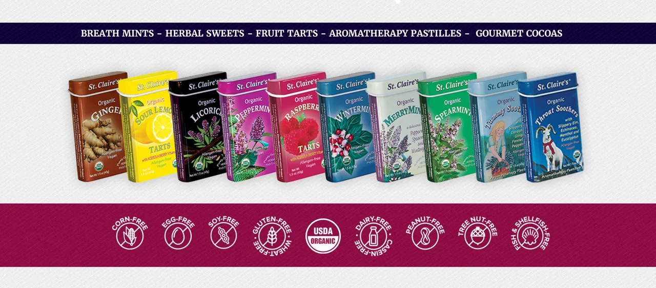 St. Claire's Organics banner