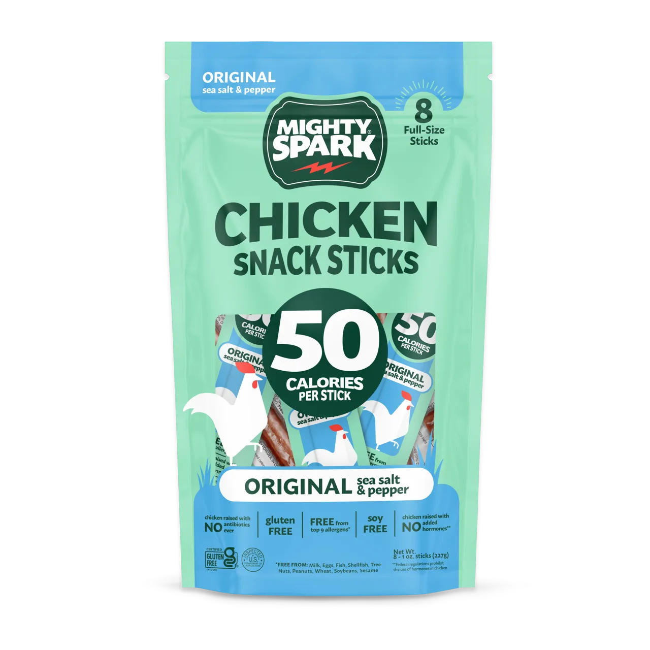 Mighty Spark Chicken Snack Sticks 8ct