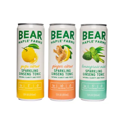 Bear Maple Sparkling Ginseng Tonic - Featured