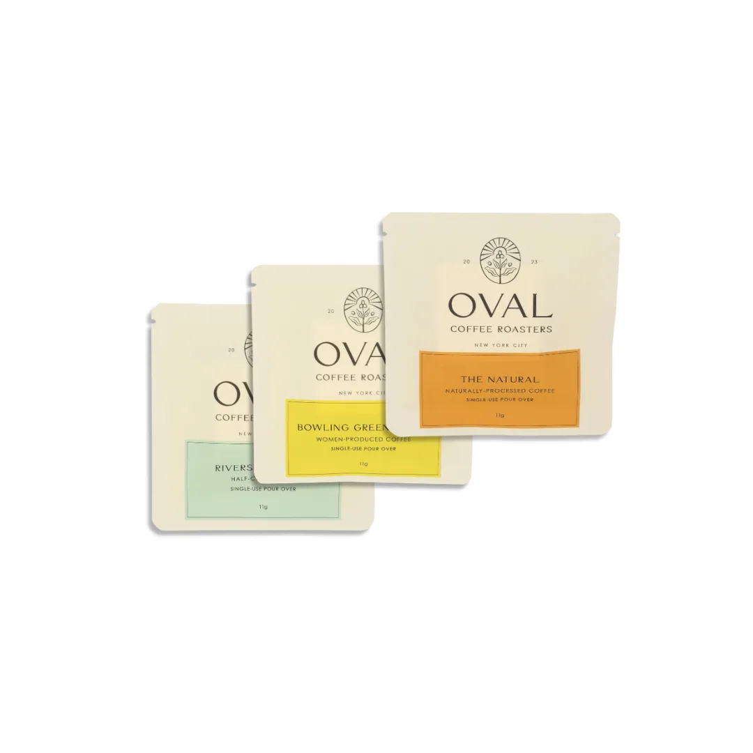 Oval Coffee Roasters Single-Use Pour-Over Coffee