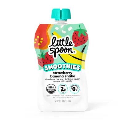 Little Spoon Strawberry Banana Smoothie Pouch - Featured
