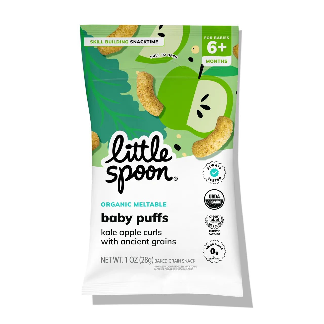 Little Spoon Organic Kale Apple Baby Puffs