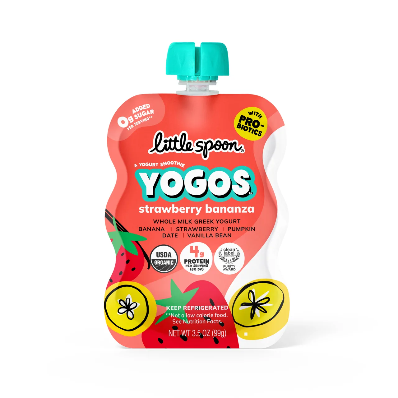 Little Spoon Strawberry Banana Yogurt Pouch