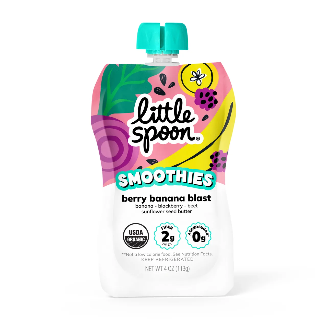 Little Spoon Organic Berry Banana Smoothie Pouch