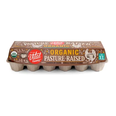 Vital Farms XL Organic Pasture-Raised Eggs - Featured