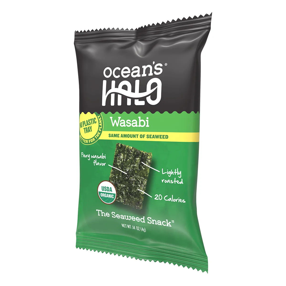 Ocean's Halo Wasabi Trayless Seaweed Snacks