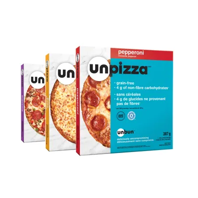 Unbun Foods Gluten-Free Keto Friendly Pizzas - Featured