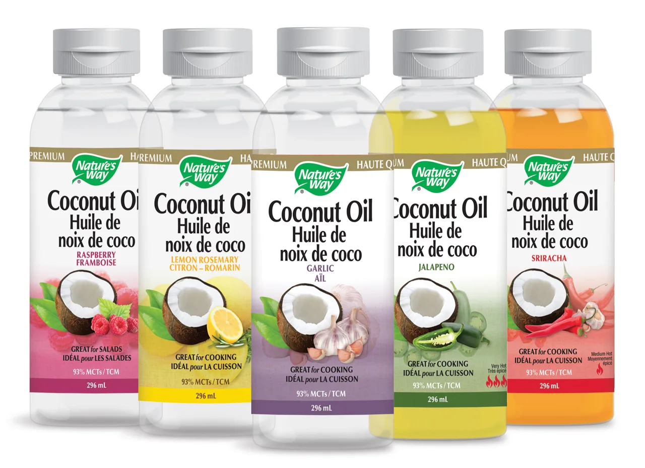 Flavoured Liquid Coconut Oil