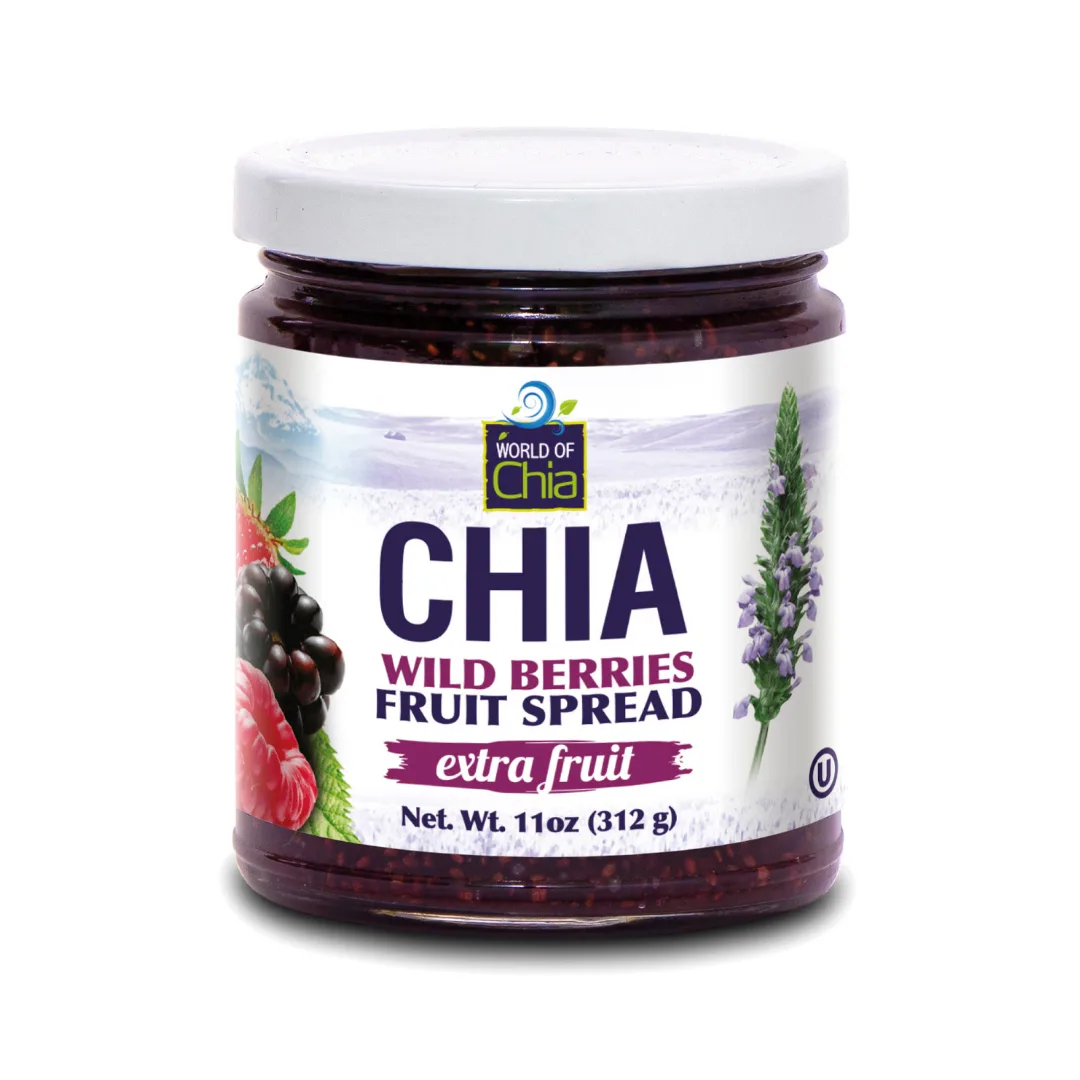 World of Chia Wild Berries Chia Seed Fruit Spread