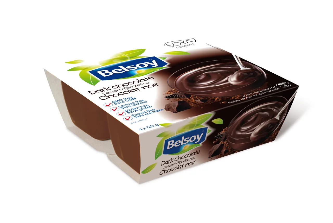 Belsoy Vegan Dark Chocolate Pudding