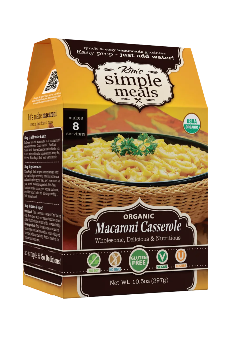 Kim's Simple Meals Vegan Gluten-Free Mac N Cheese