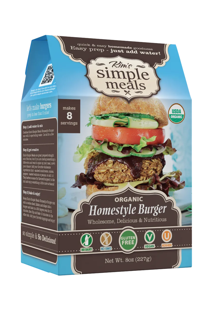 Kim's Simple Meals Vegan Gluten-Free Burger