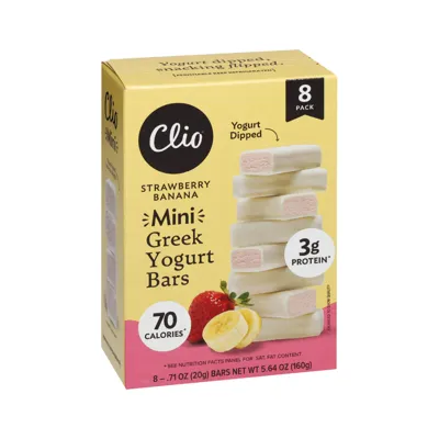 Clio Snacks Yogurt Dipped Yogurt Bars - Featured