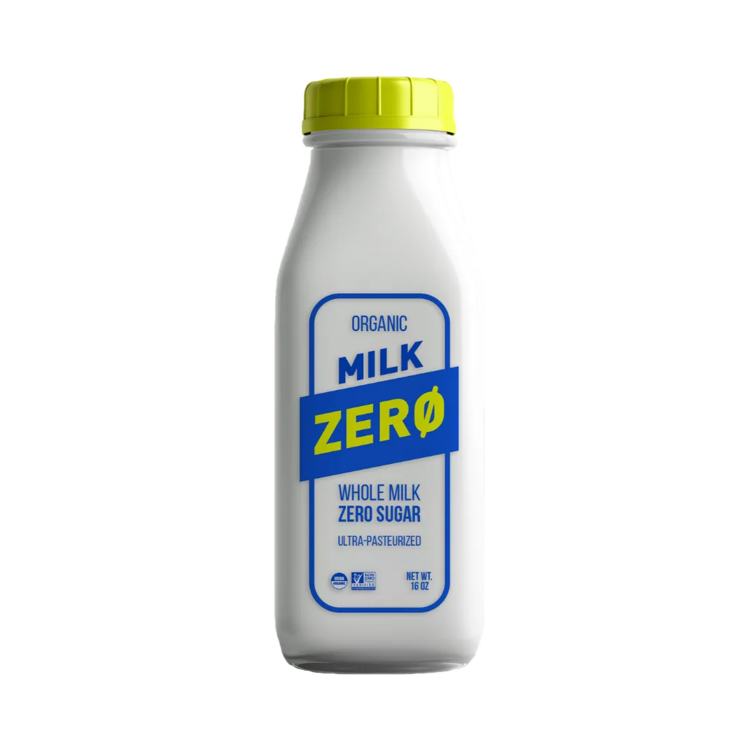 Milk Zero Organic Whole Milk with Zero Sugar, and Keto Friendly