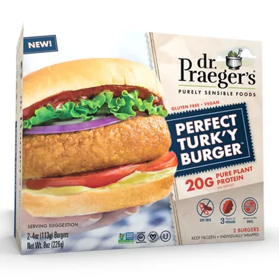 Dr. Praeger's Plant-Based Turk'y Burger - Featured