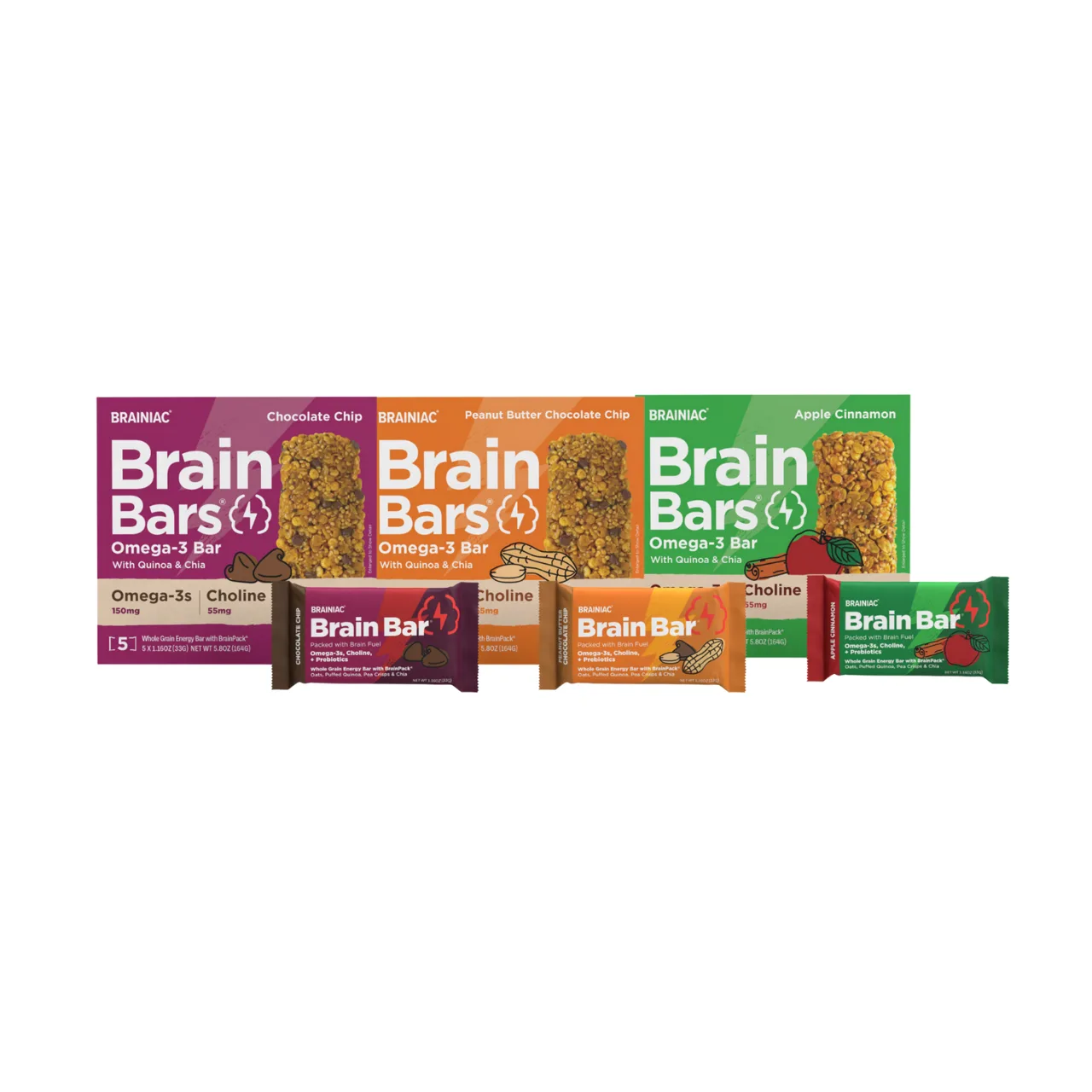 Brainiac Foods Whole Grain Brain Bars
