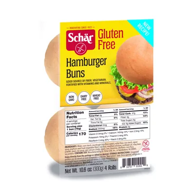 Schär Gluten Free Hamburger Buns - Featured