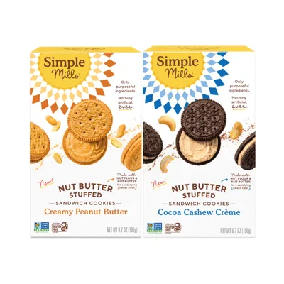 Simple Mills Nut Butter Stuffed Sandwich Cookies - Featured