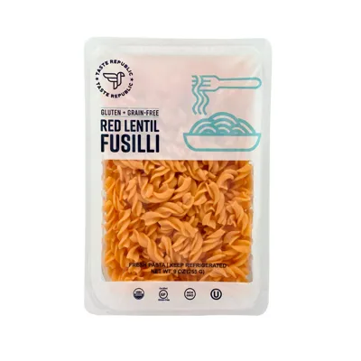 Taste Republic Gluten-Free Organic Red Lentil Fusilli - Featured
