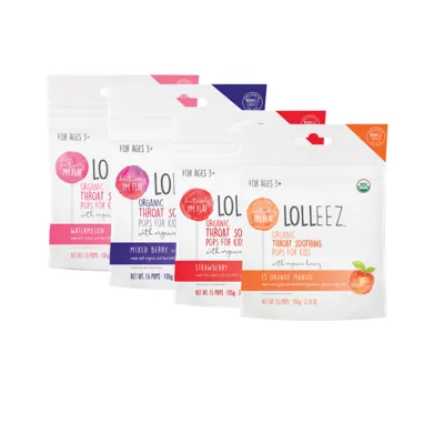 EEZCo Organic Kids Throat Soothing Pops - Featured
