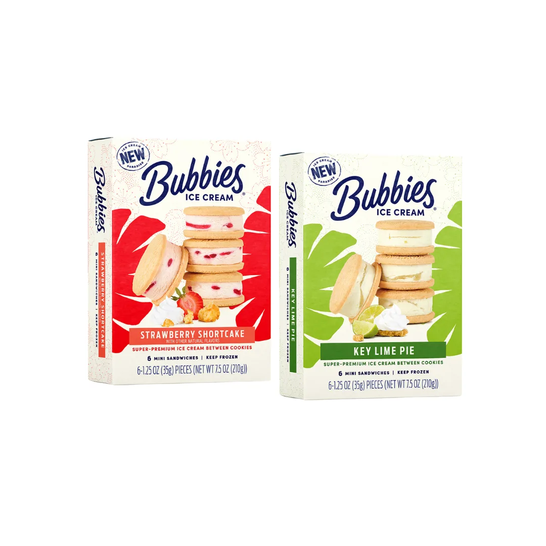 Bubbies Ice cream Mini Ice Cream Sandwiches