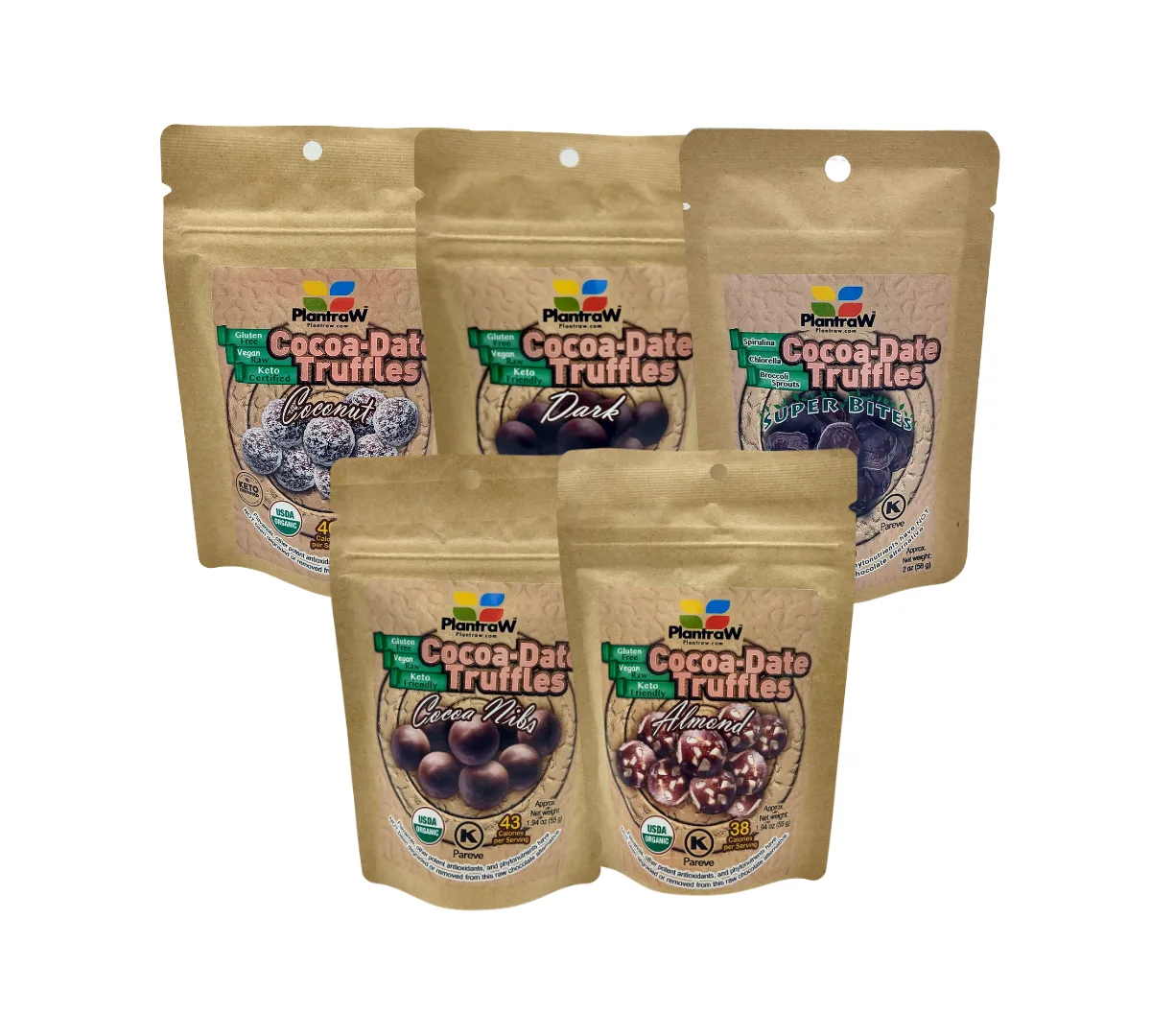 Plantraw Foods Gluten-Free Cocoa-Date Truffles