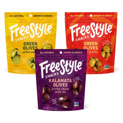 Freestyle Snacks Natural Greek Olive Snacks - Featured