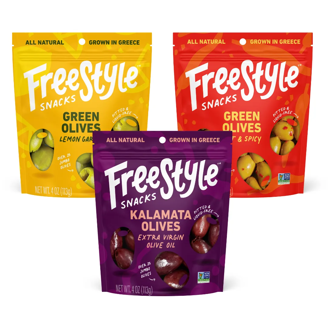 Freestyle Snacks Natural Greek Olive Snacks