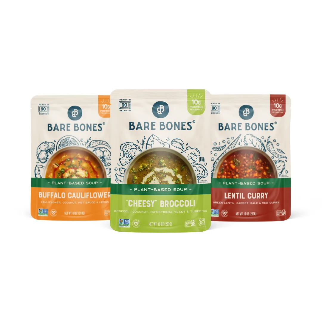 Bare Bones Plant-Based Soups