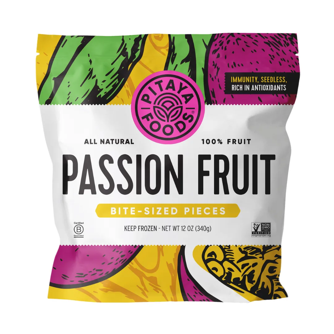 Pitaya Foods Passion Fruit Bite-Sized Pieces