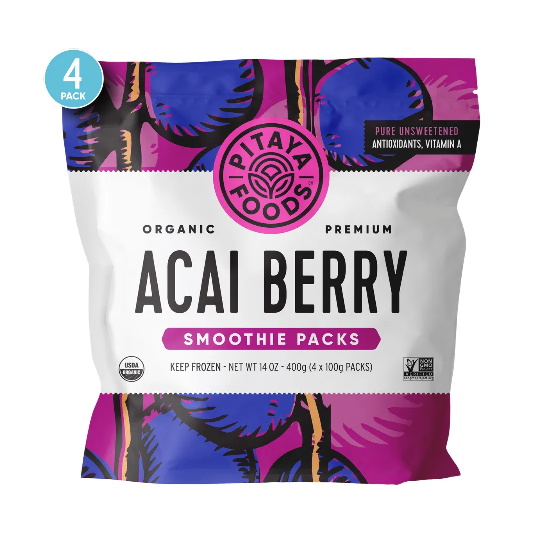 Pitaya Foods Unsweetened Acai Smoothie Packs