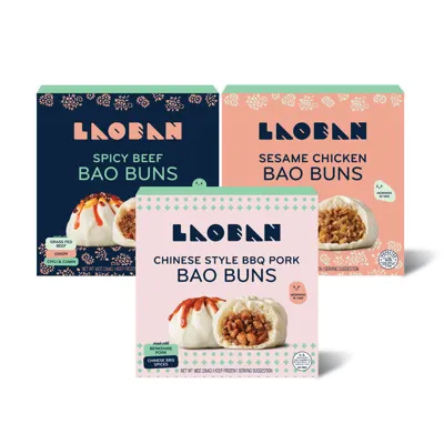 Laoban Dumplings Frozen Bao Buns - Featured