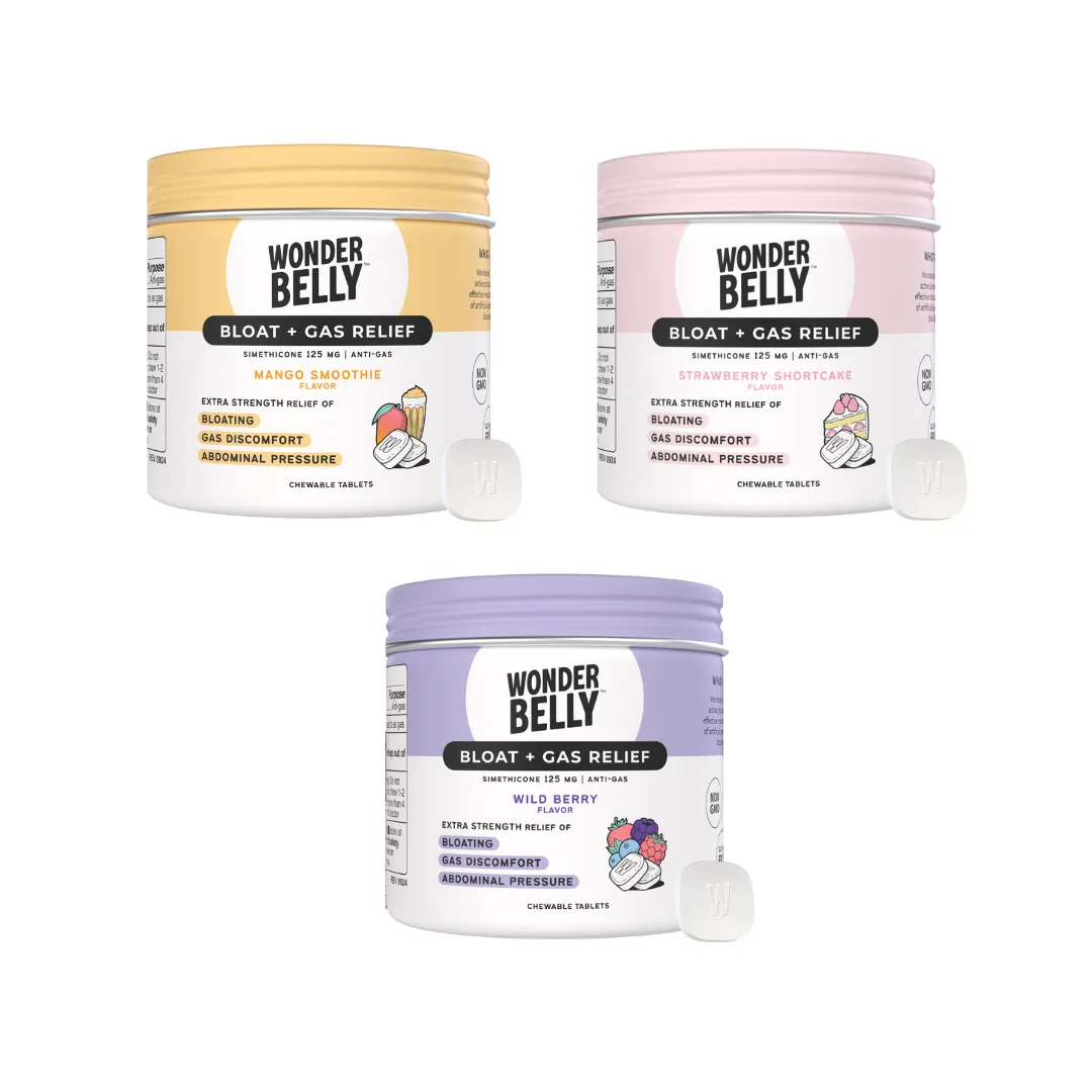 Wonderbelly Bloat+Gas Relief Tablets