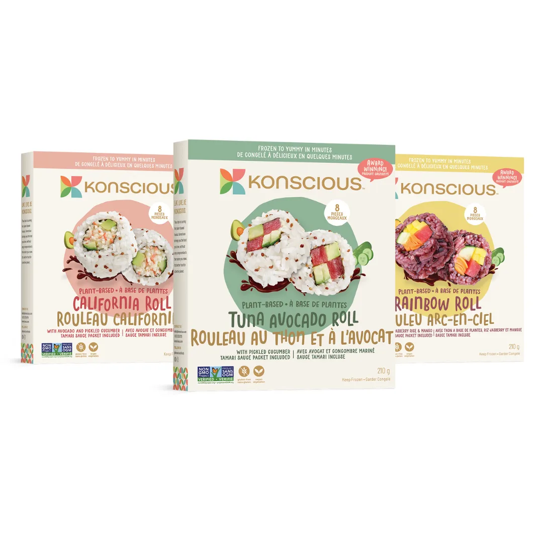 Konscious Foods Plant-Based Sushi Rolls