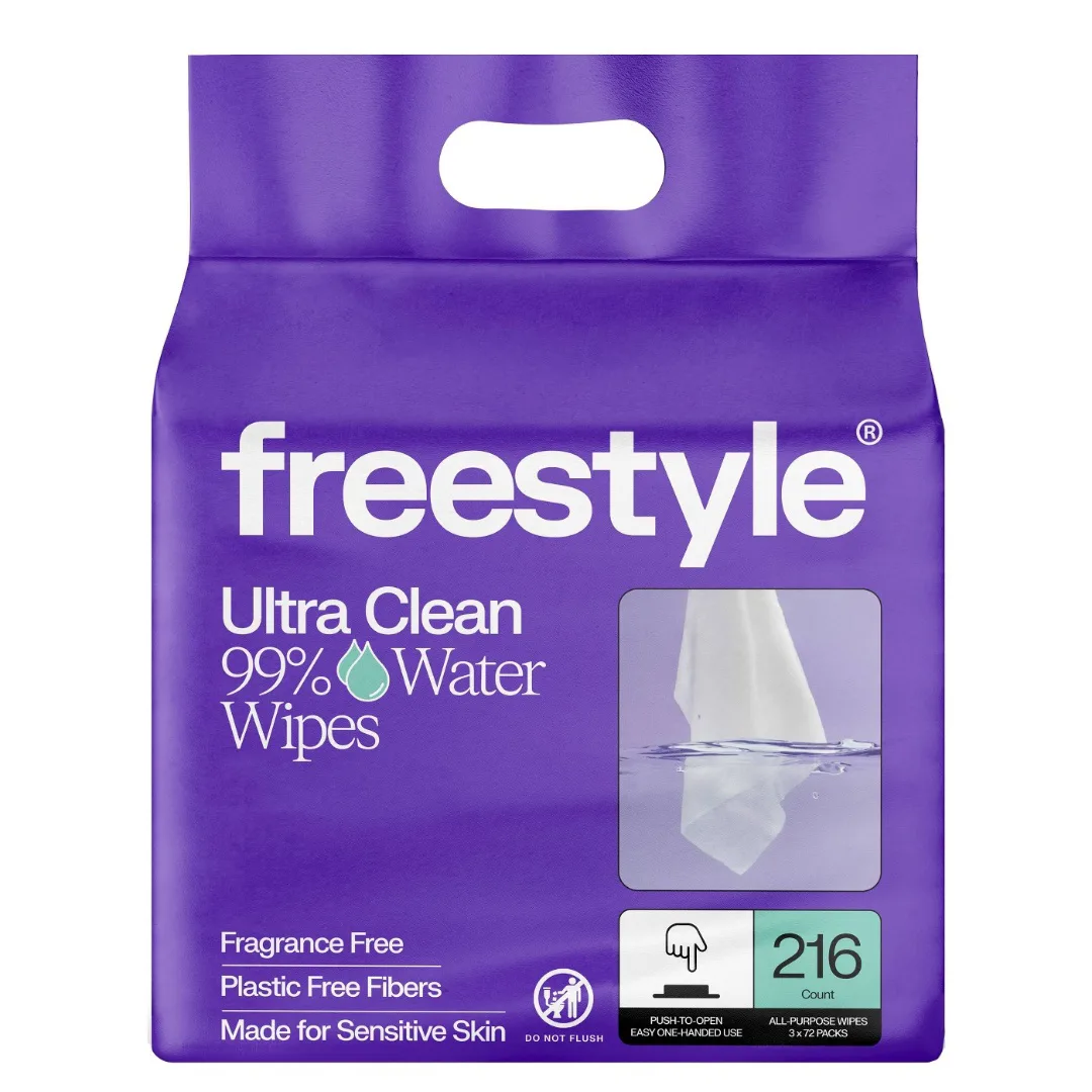 Freestyle 99% Water Wipes - 216ct