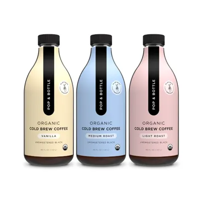 Pop & Bottle Organic Cold Brew Coffee - Featured