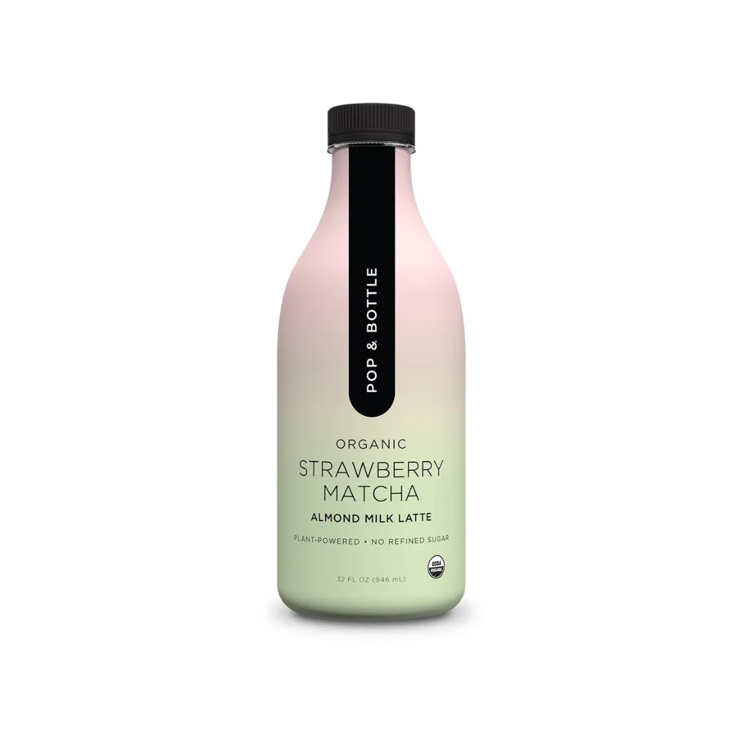 Pop & Bottle Strawberry Matcha Latte