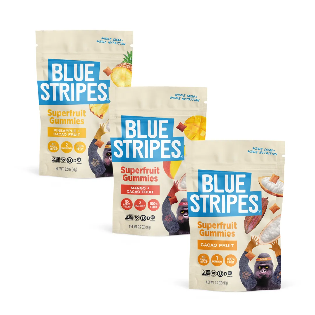 Blue Stripes Superfruit Gummies